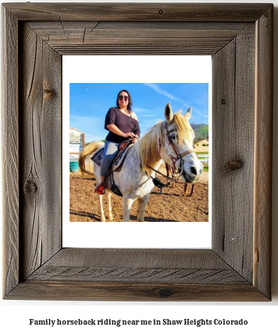 family horseback riding near me in Shaw Heights, Colorado